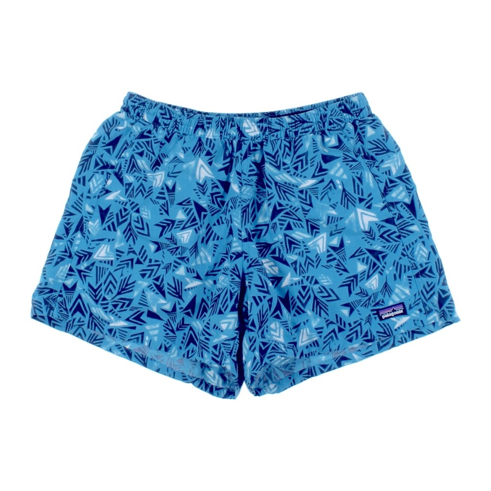 Patagonia Baggies Shorts Blue White Tribal Print